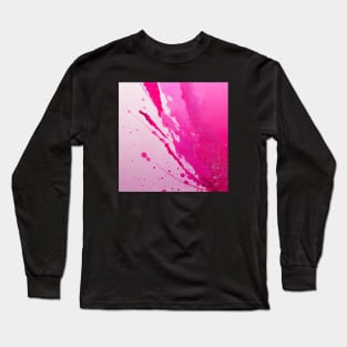 Shades of pink splat Long Sleeve T-Shirt